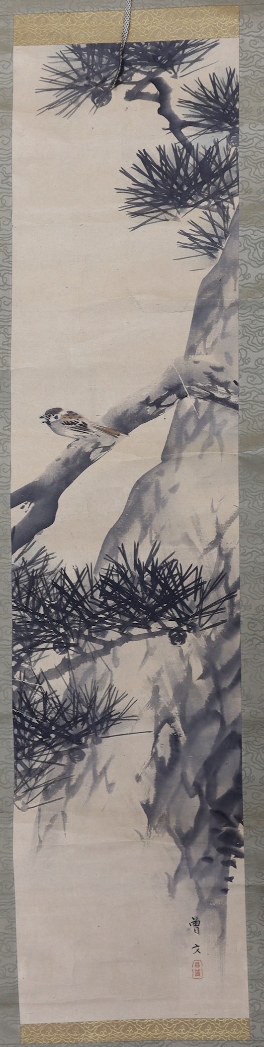 Japanese and Chinese school, 19th / 20th century, seven scrolls depicting various scenes and landscapes